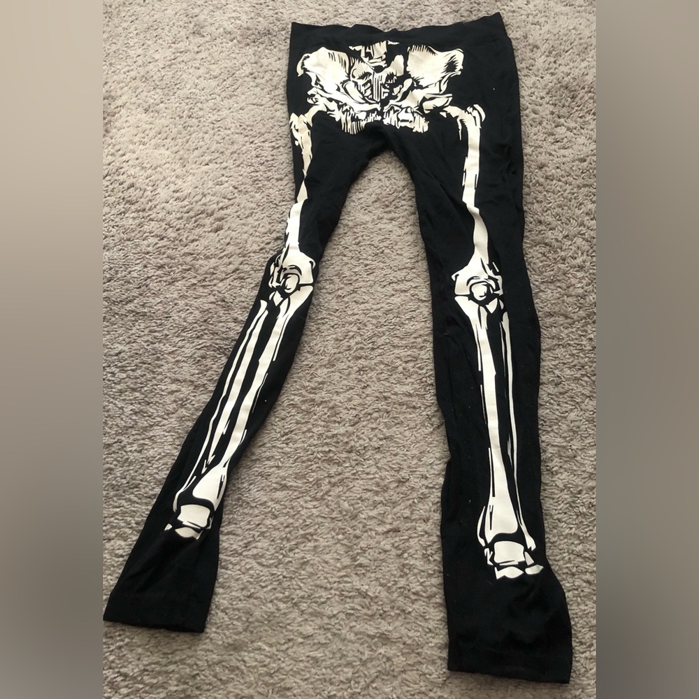 Skeleton leggings XL